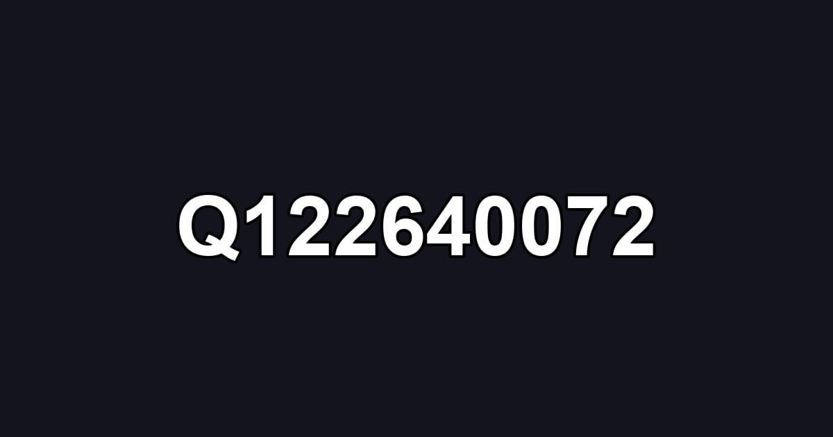Q122640072