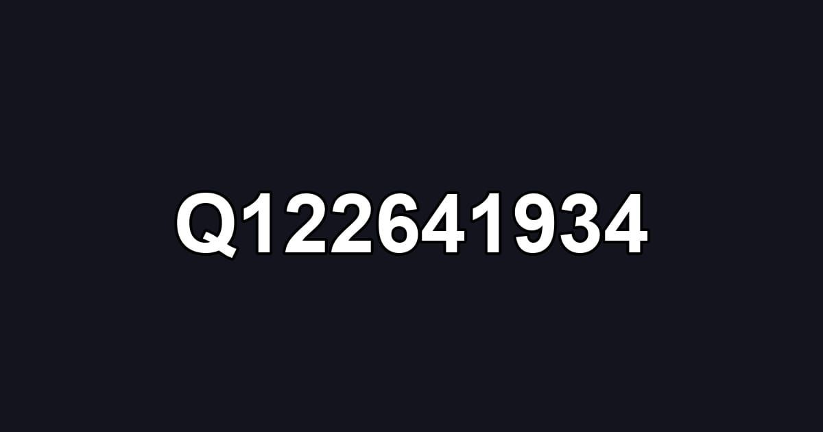 Q122641934