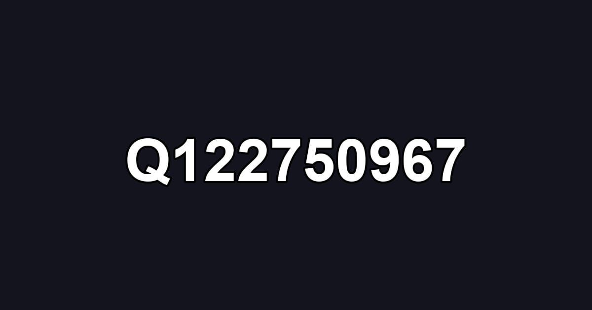 Q122750967