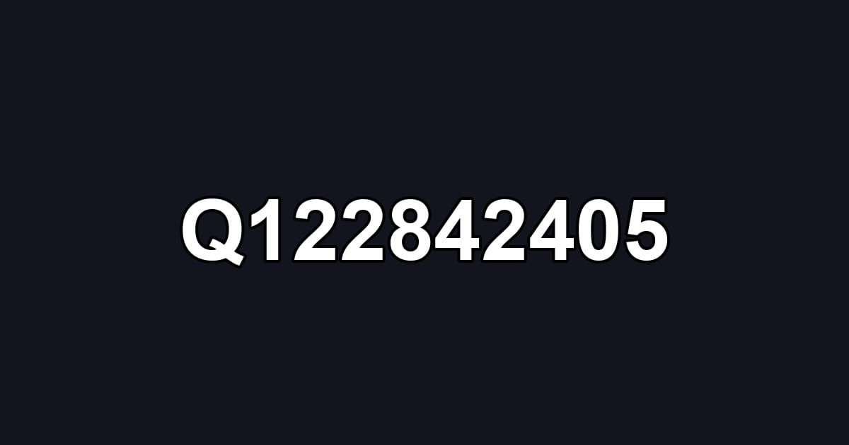 Q122842405