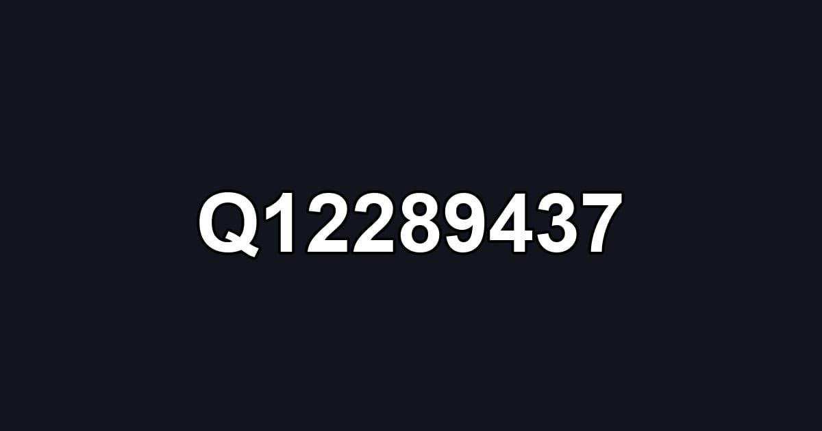 Q12289437