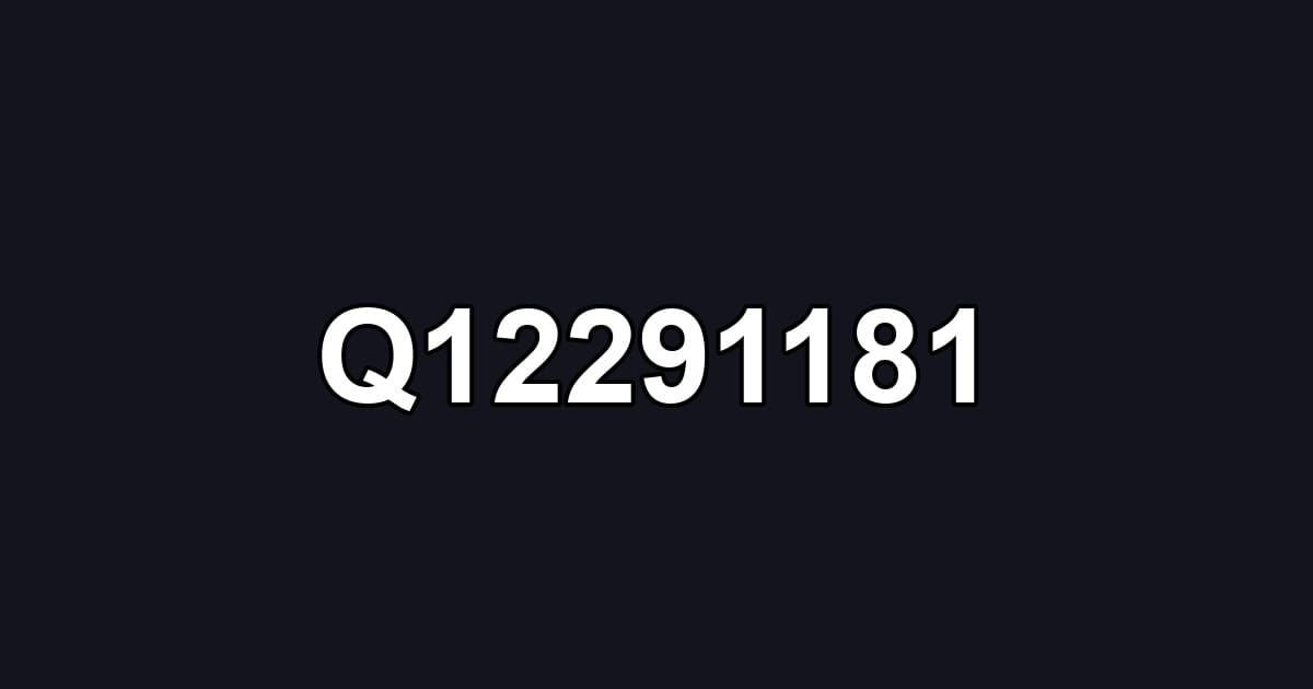 Q12291181