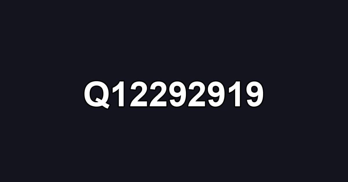 Q12292919