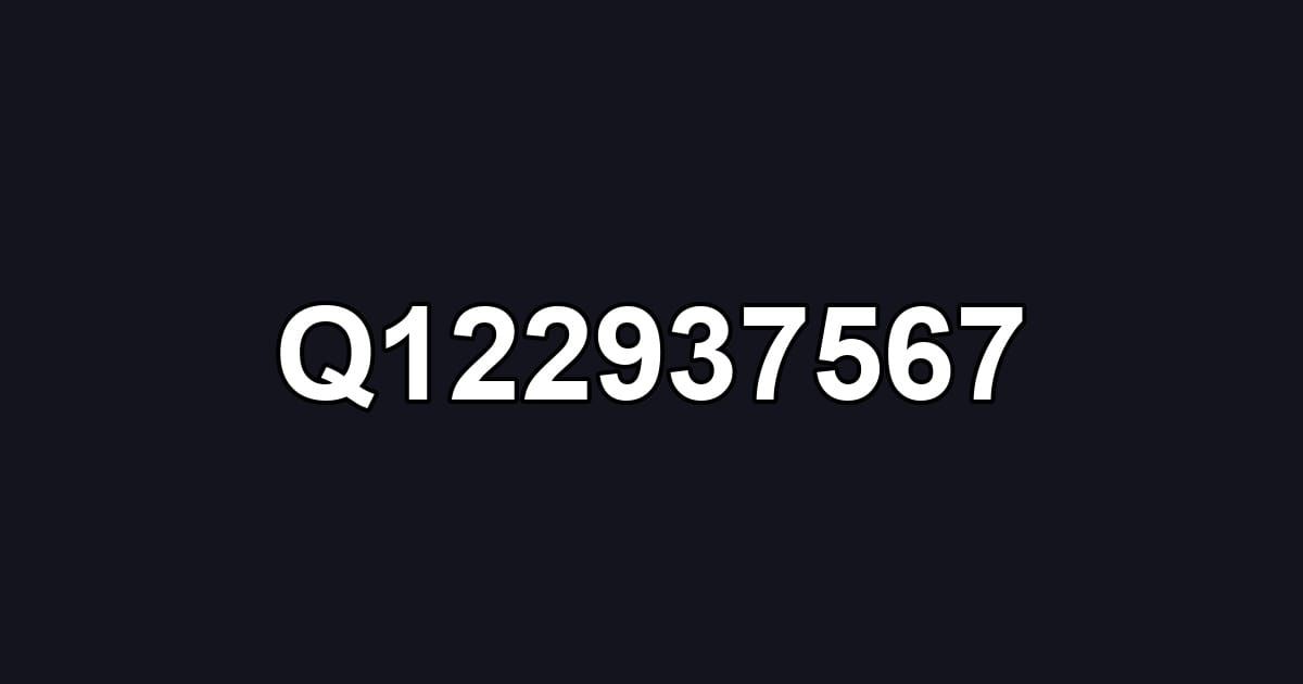 Q122937567