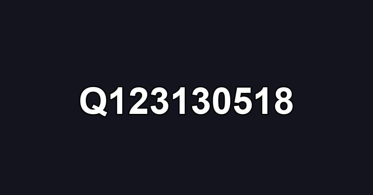 Q123130518