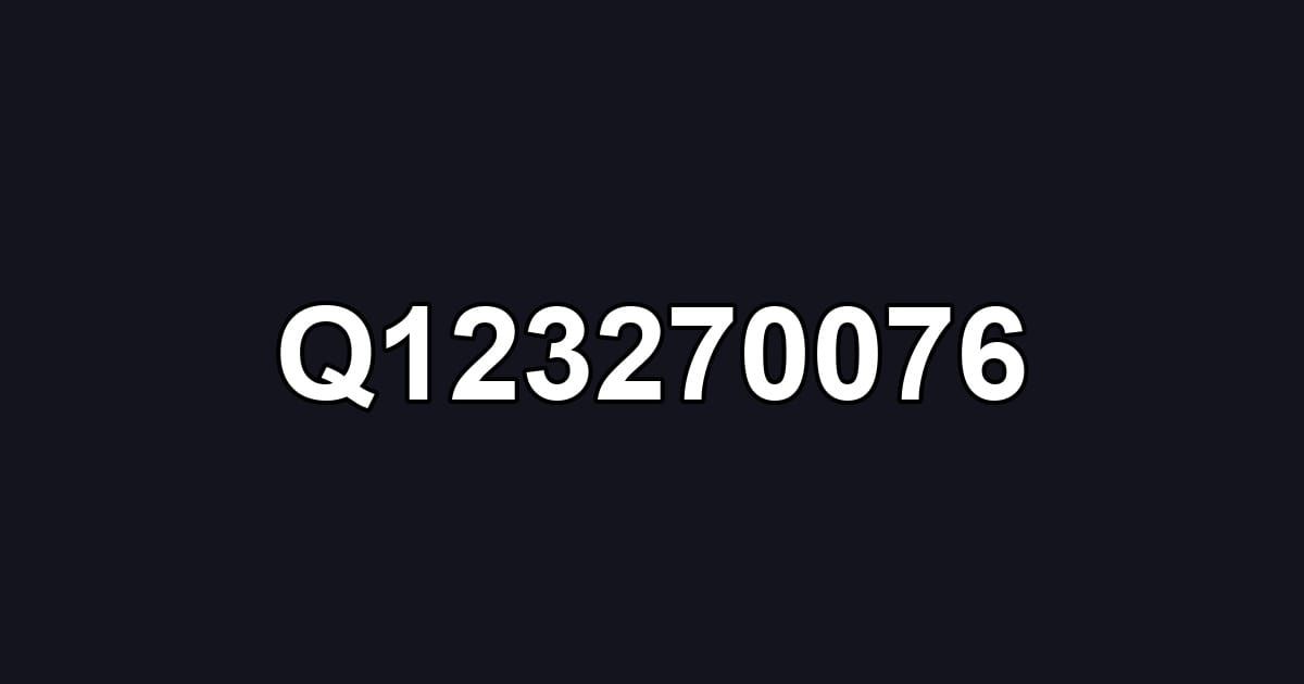 Q123270076