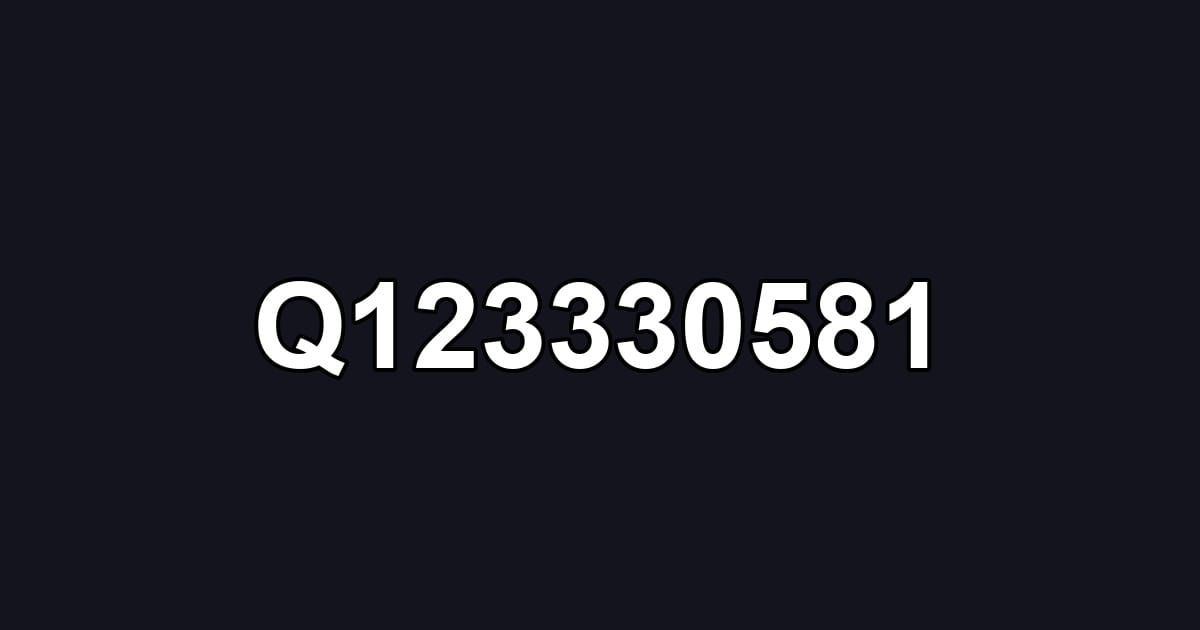 Q123330581