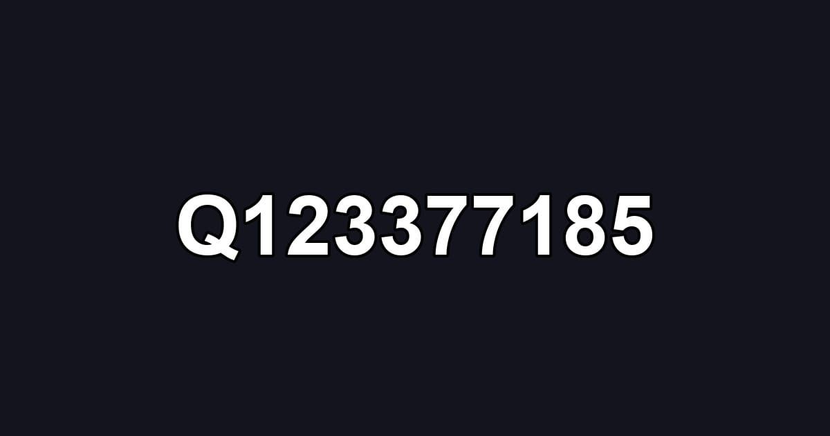 Q123377185