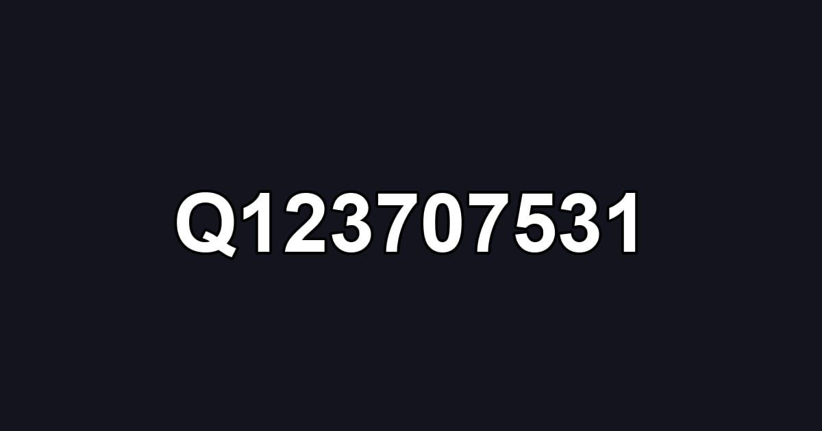 Q123707531