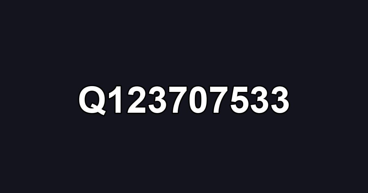 Q123707533