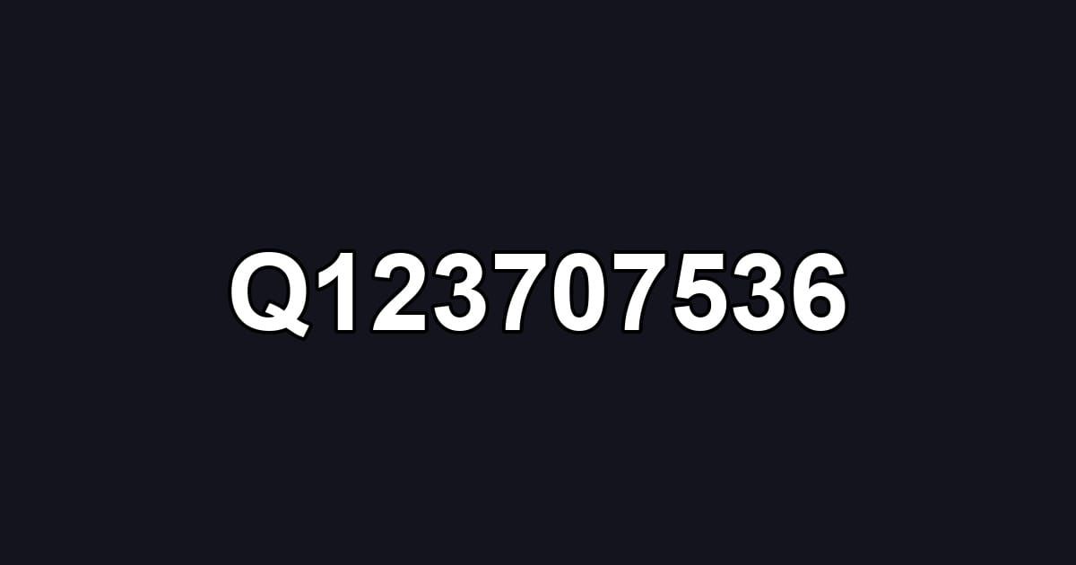Q123707536