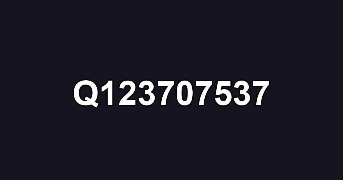 Q123707537
