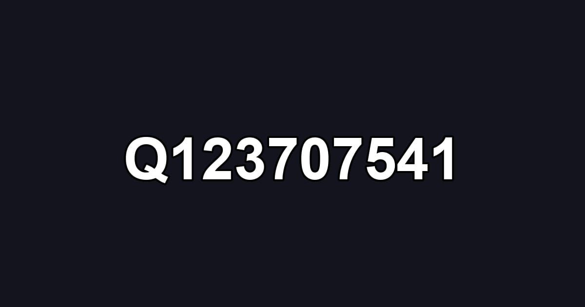 Q123707541