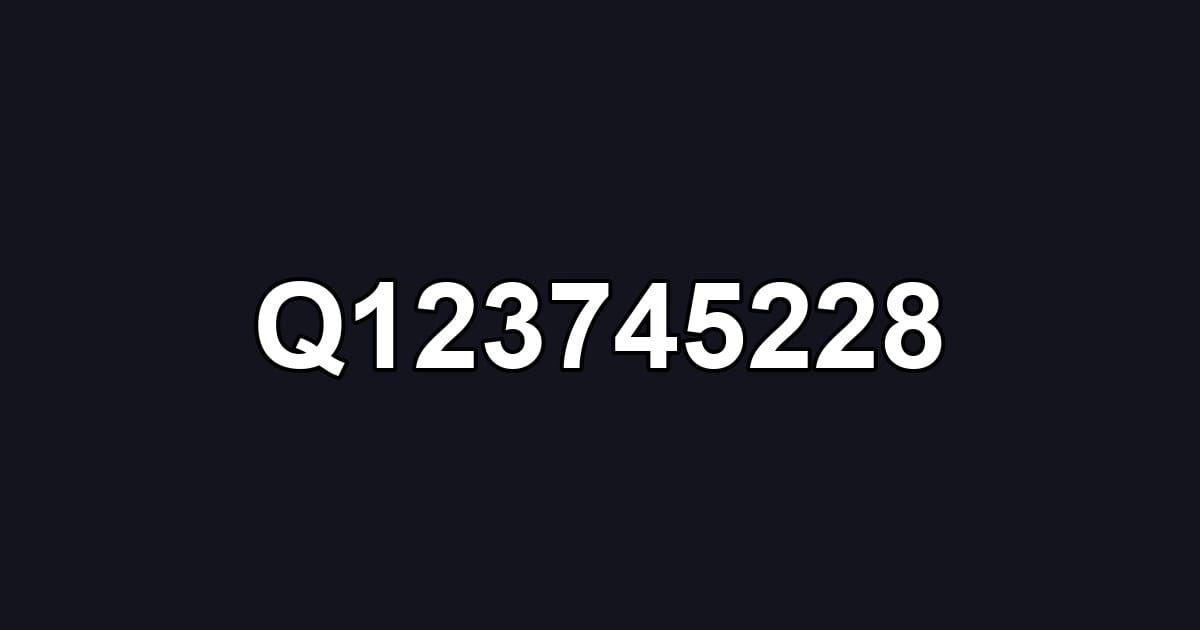 Q123745228