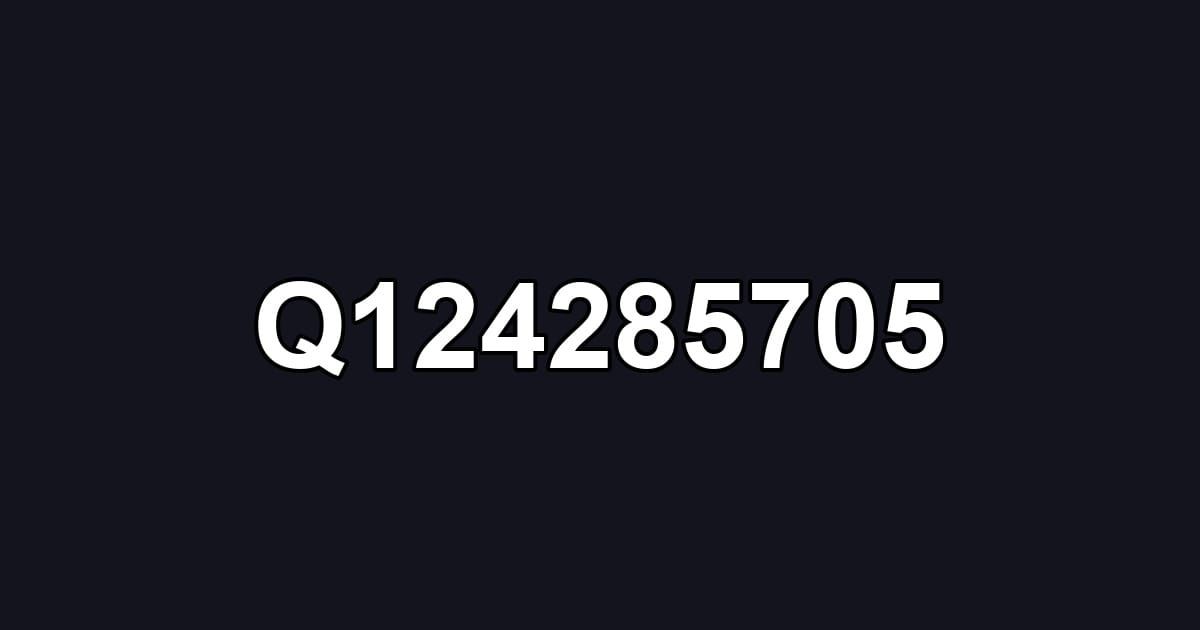 Q124285705