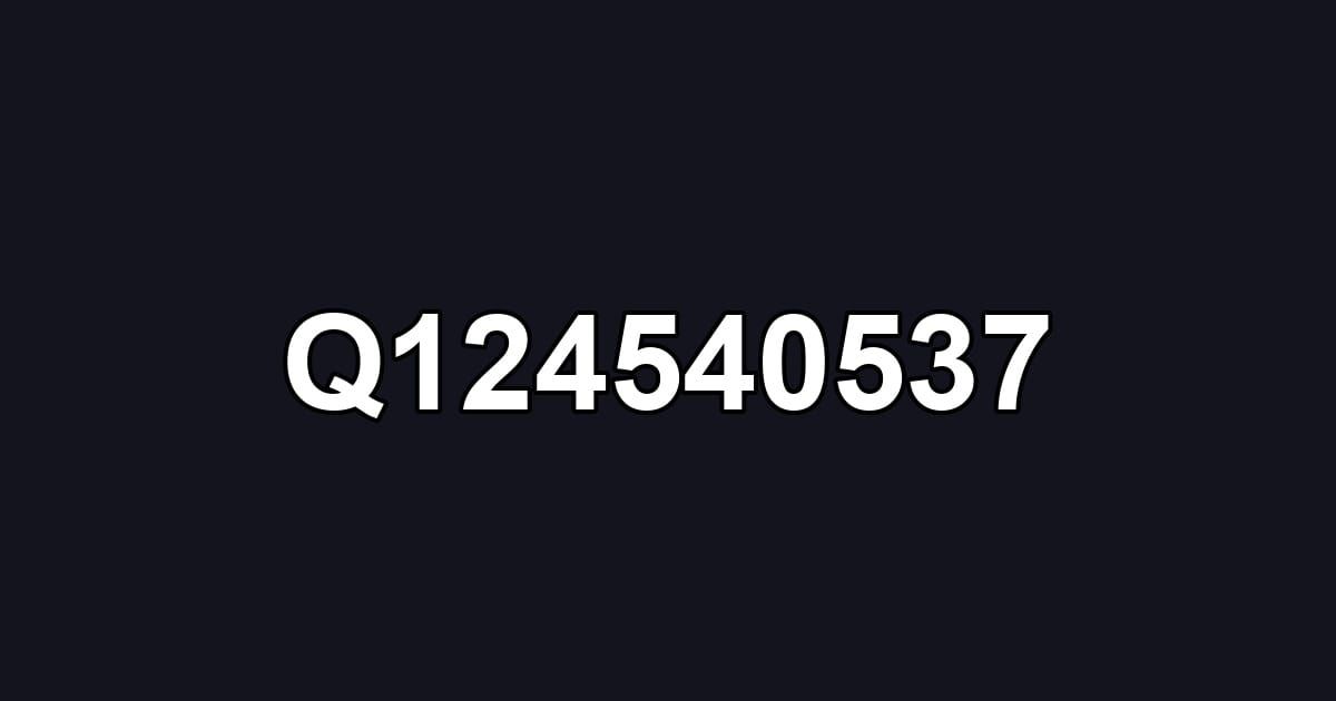 Q124540537