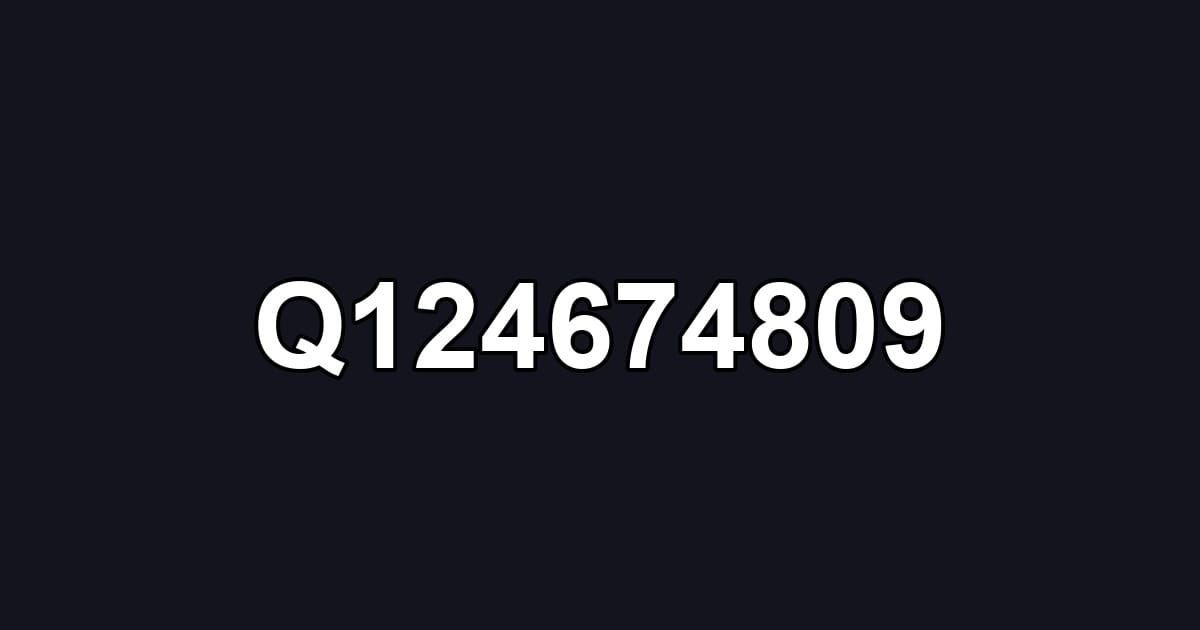 Q124674809
