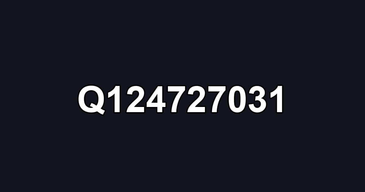 Q124727031