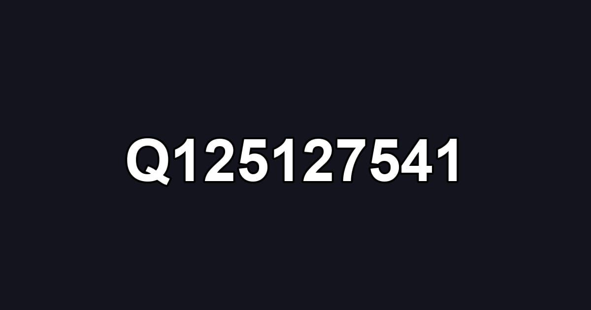 Q125127541