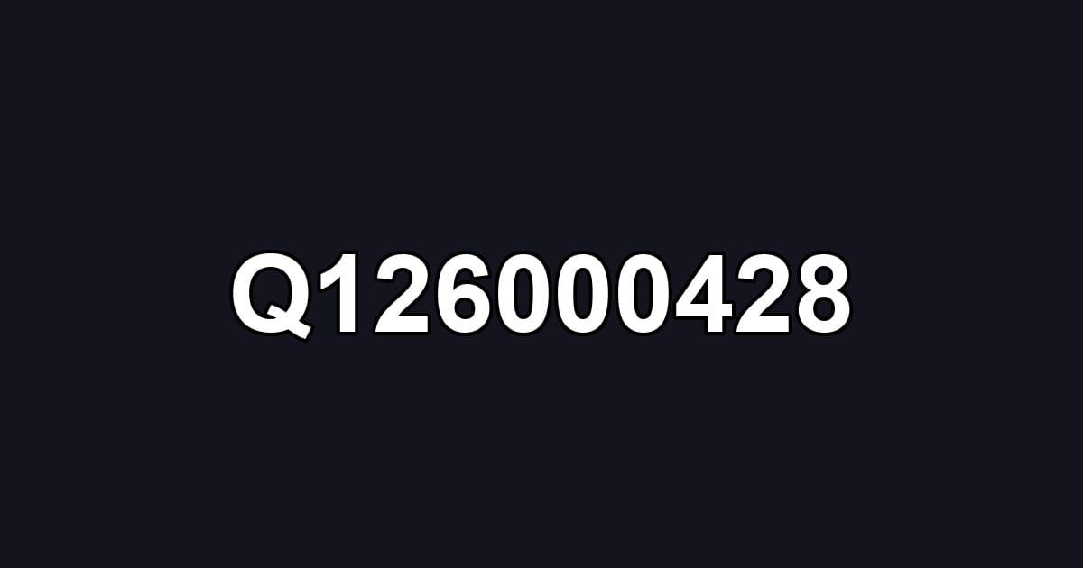 Q126000428
