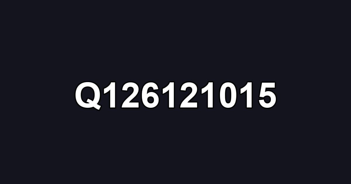 Q126121015
