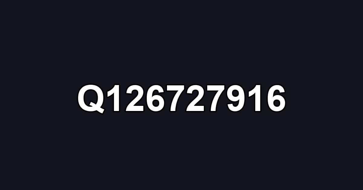 Q126727916