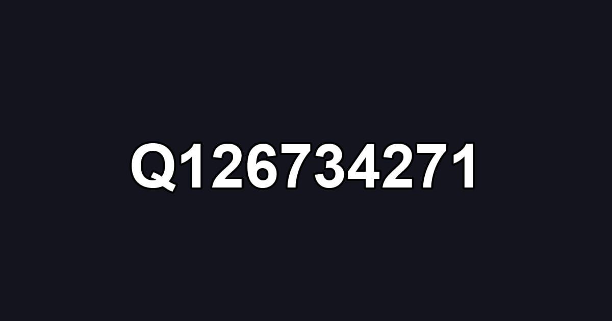Q126734271