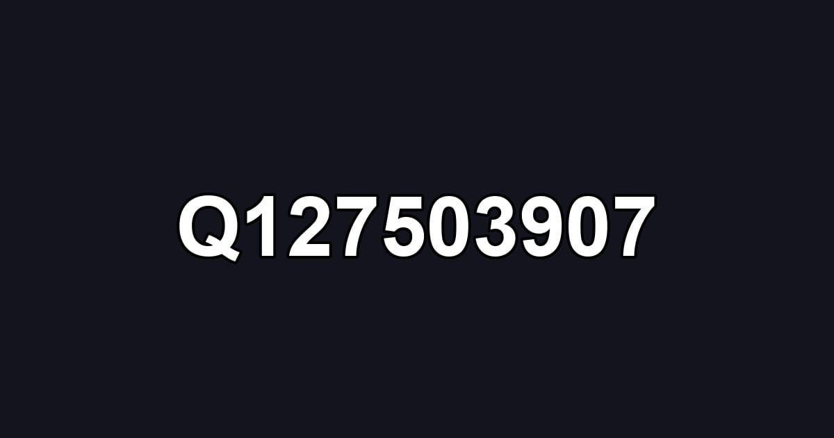 Q127503907