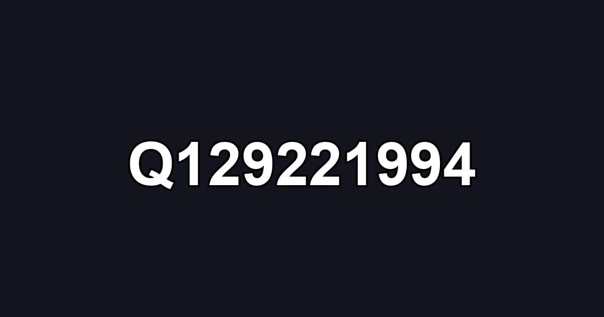Q129221994