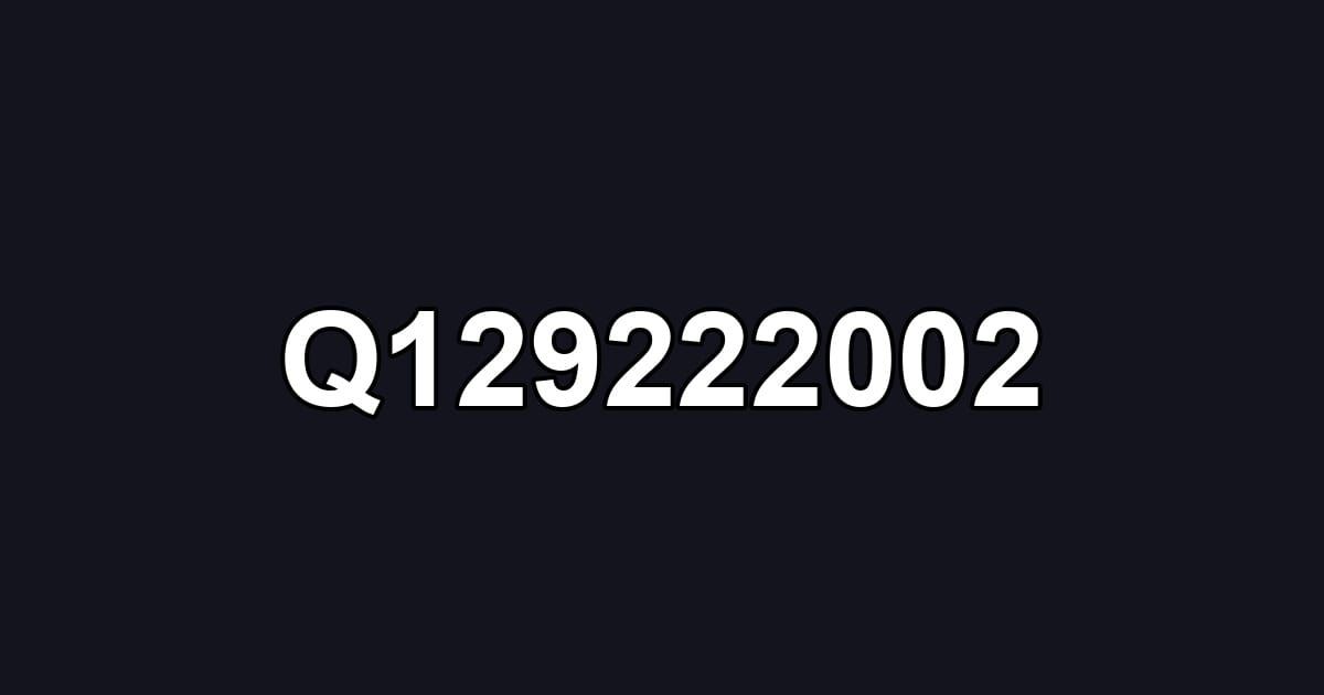 Q129222002