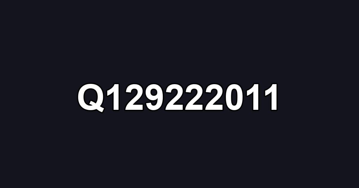 Q129222011