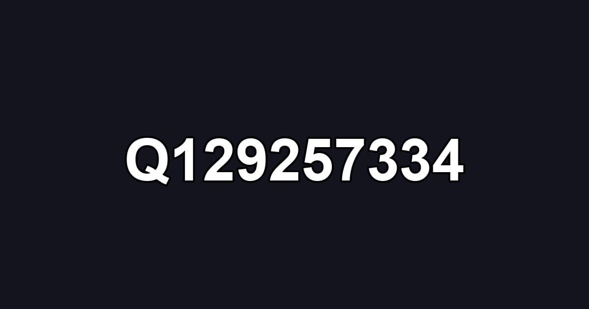 Q129257334