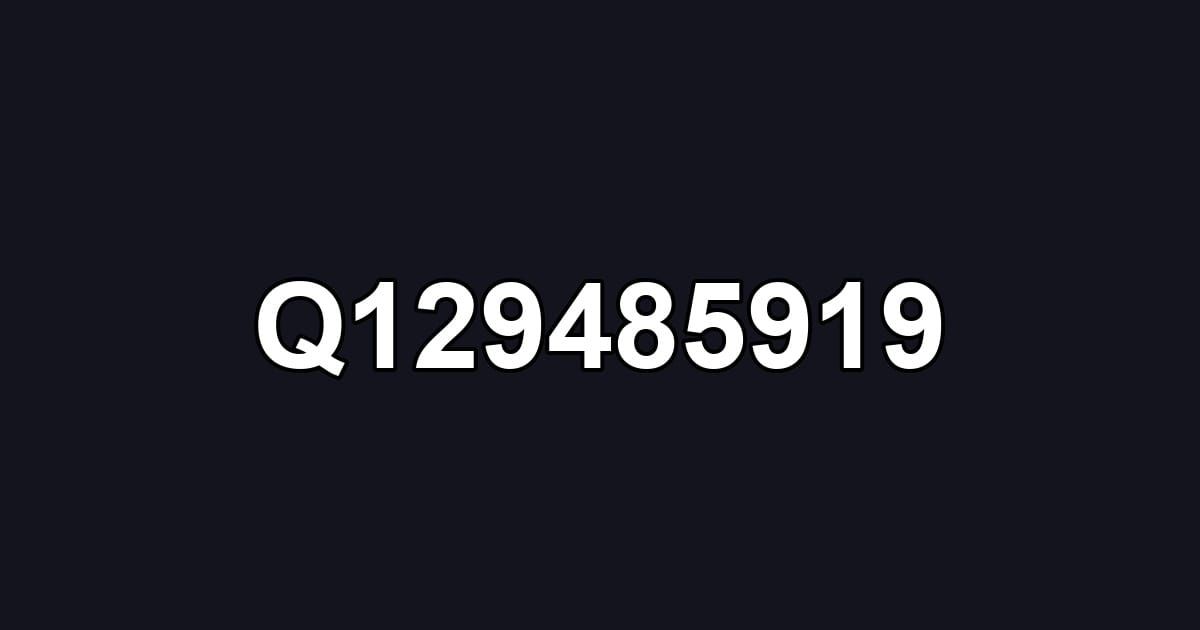 Q129485919
