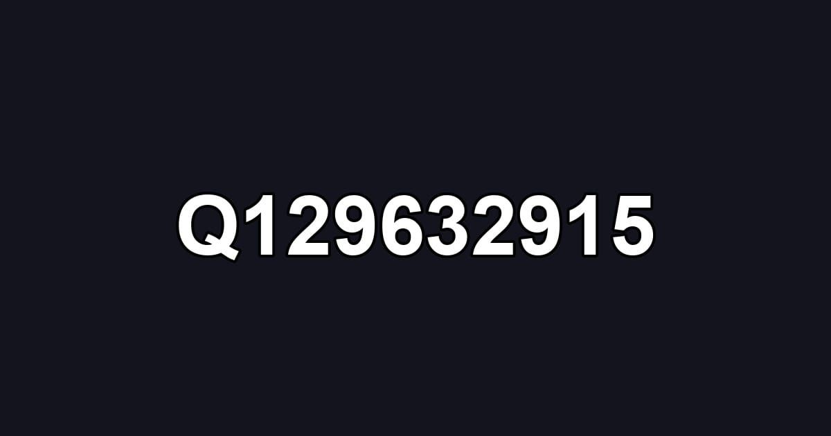 Q129632915