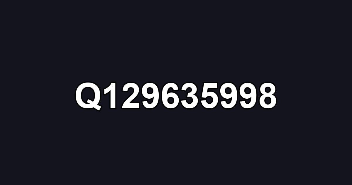 Q129635998