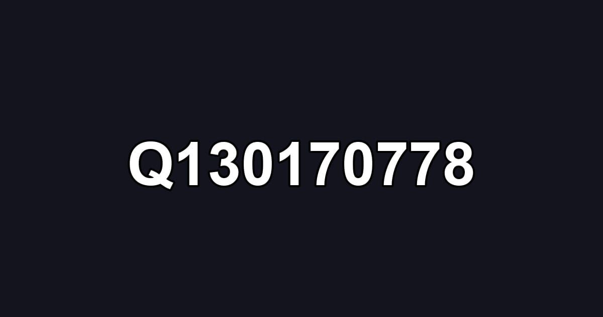 Q130170778