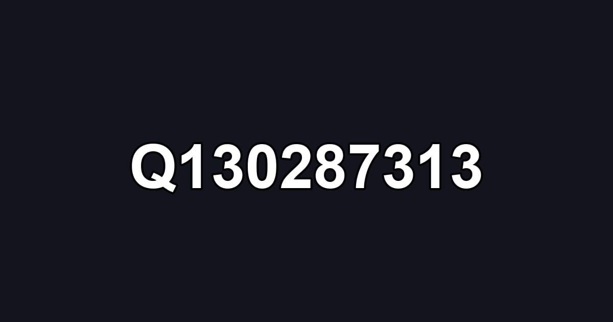 Q130287313
