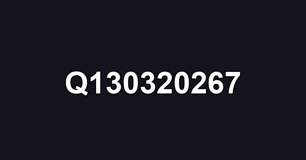 Q130320267