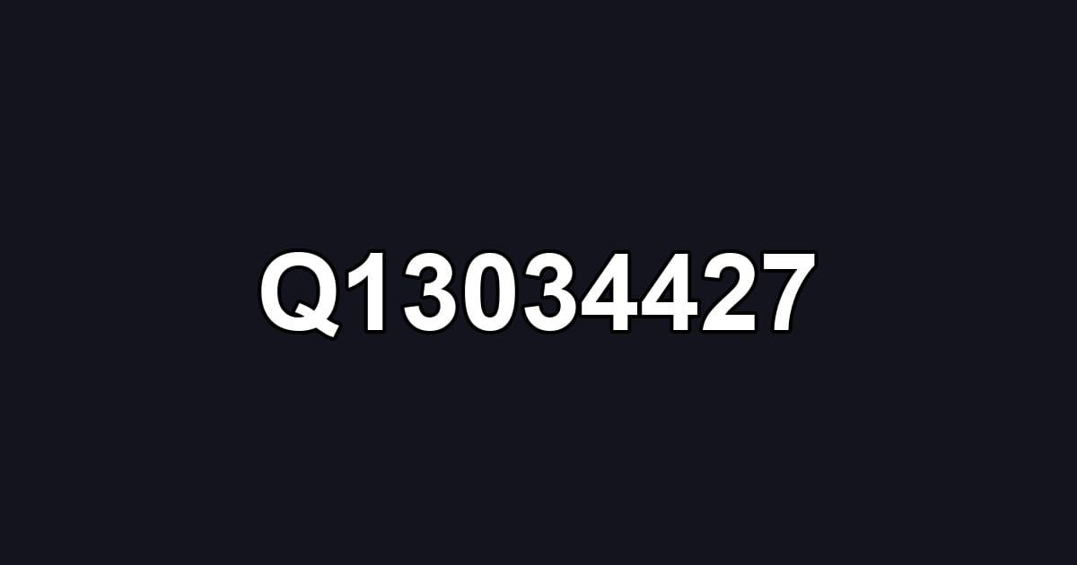 Q13034427