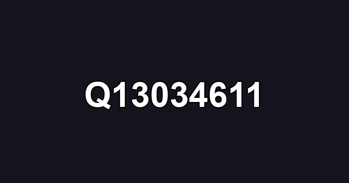 Q13034611