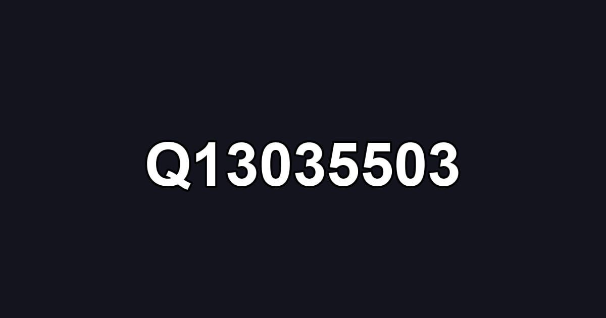 Q13035503
