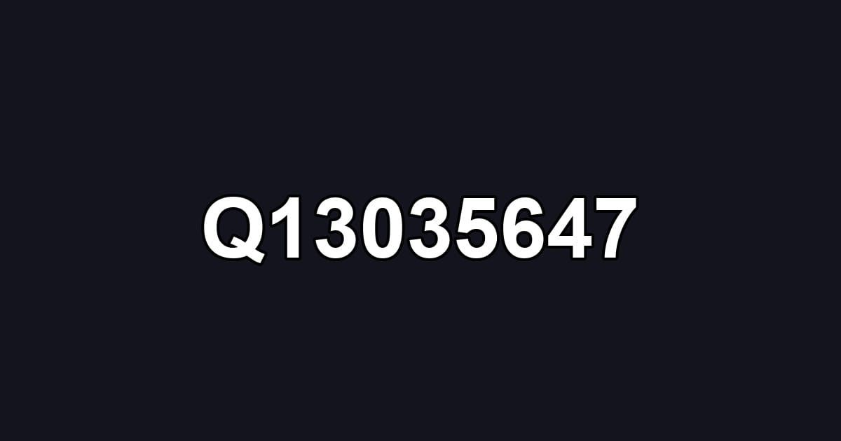 Q13035647