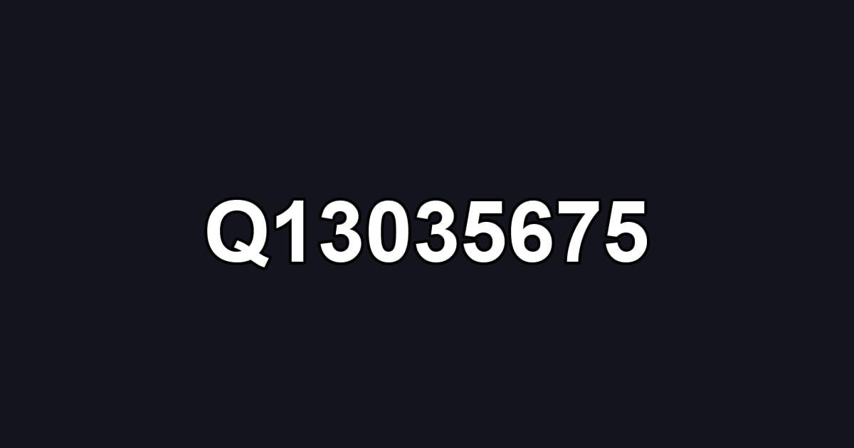 Q13035675