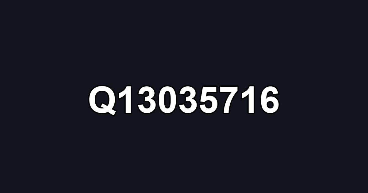 Q13035716