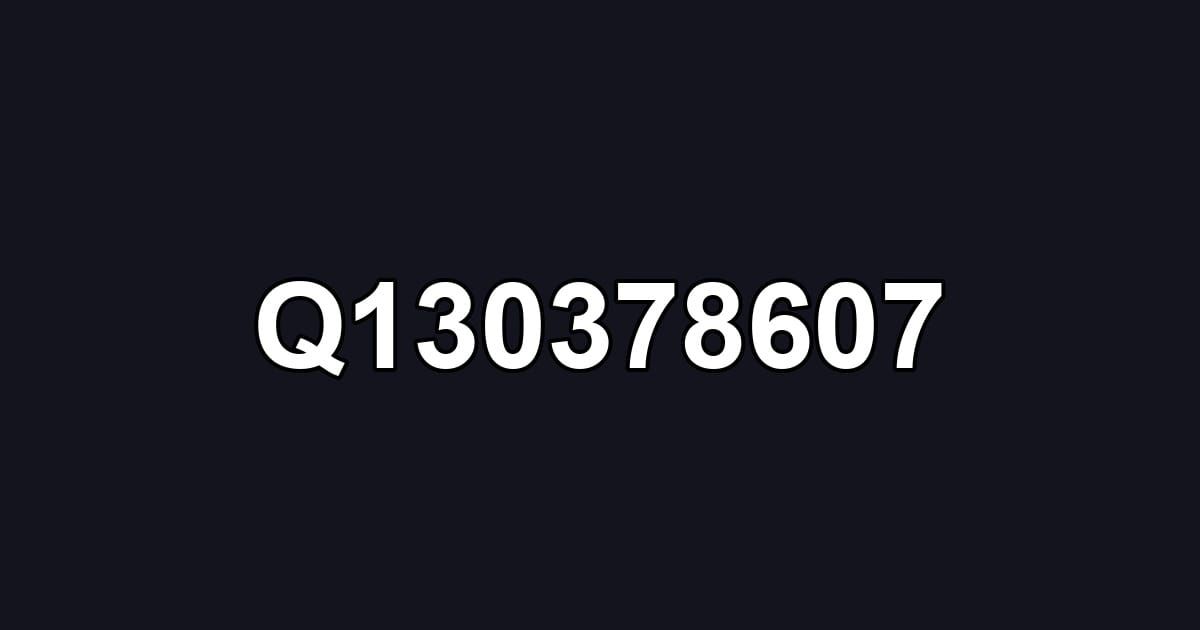 Q130378607