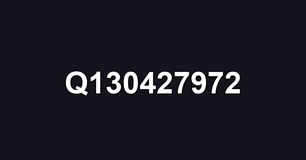 Q130427972