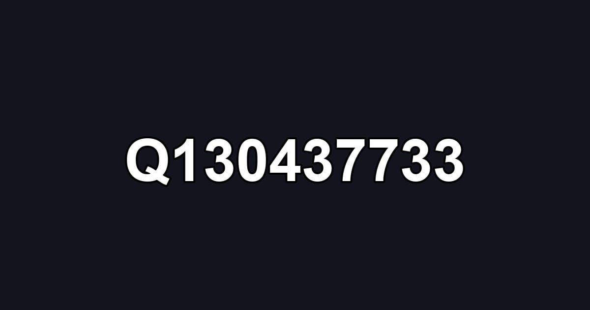 Q130437733