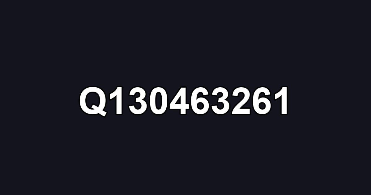 Q130463261