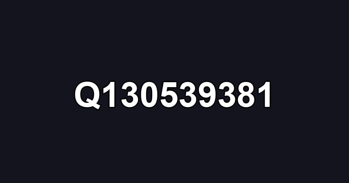 Q130539381