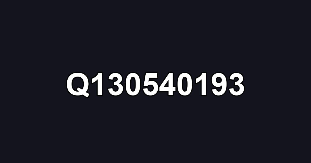 Q130540193